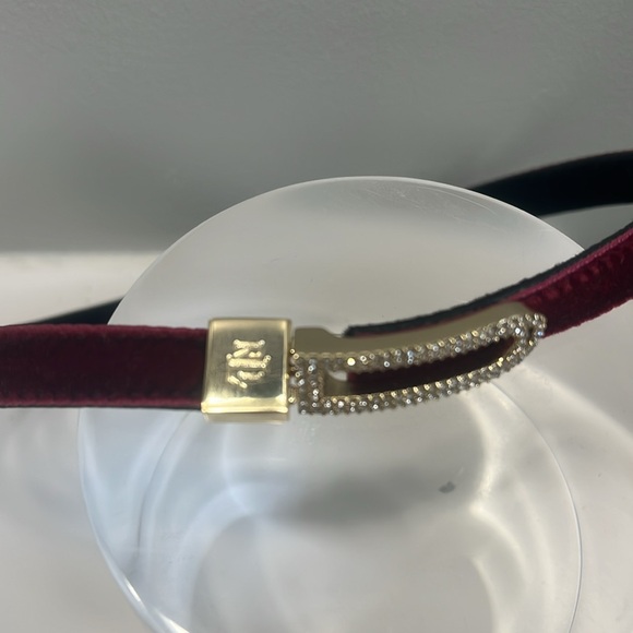 Ralph Lauren necklace (Choker)Black Velvet reversible to burgundy - Picture 4 of 6